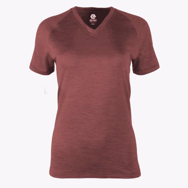 #L128 / Imperial Space Dye Women's V-Neck Tee