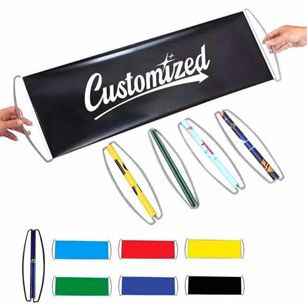 Custom Pull Up Handheld Promotional Banner with Retractable Design — Event Promo