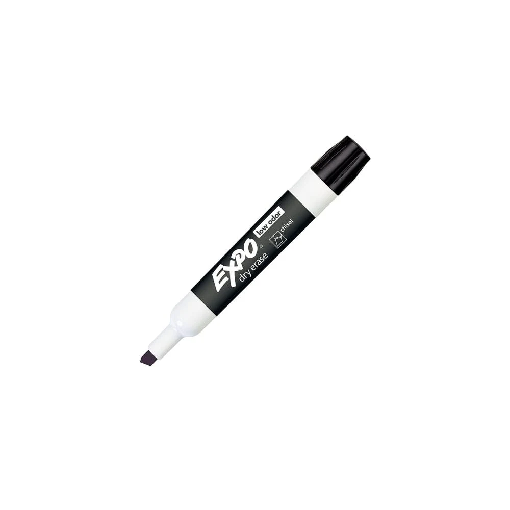 Dry-Erase Markers - Chisel Point Black Large Barrel 1