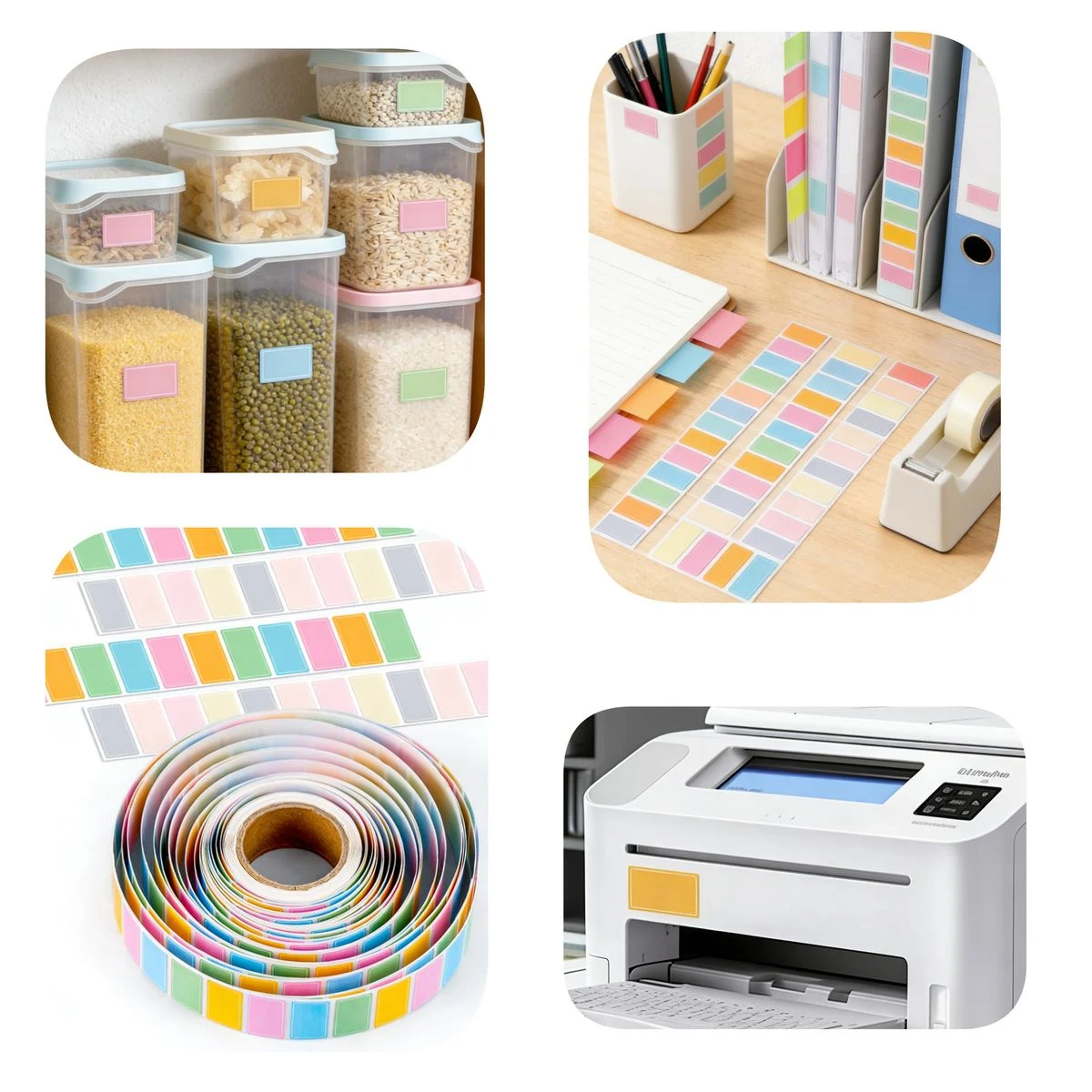 Custom Pattern Self Adhesive Identification Labels 1