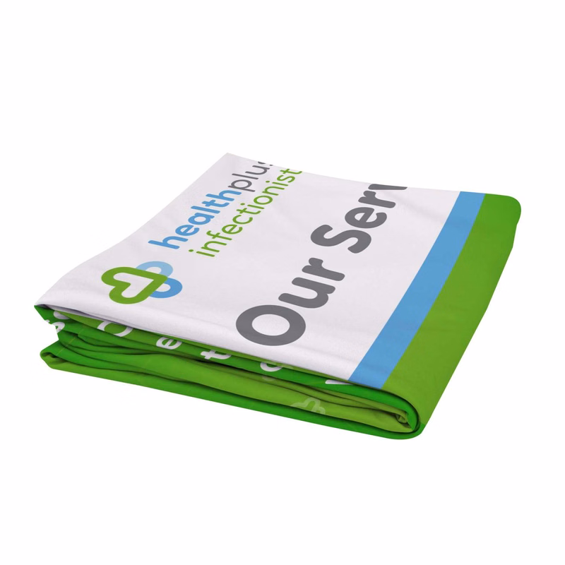 4'W x 72"H EuroFit™ Straight Wall Graphic Cover (Recycled Polyester Knit)