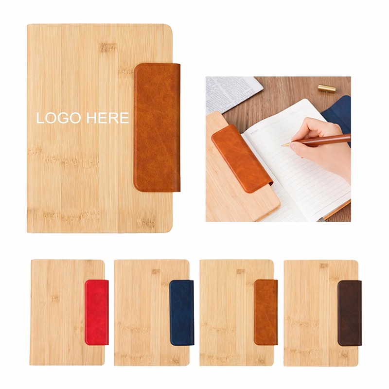 Bamboo Texture PU Leather Notebook