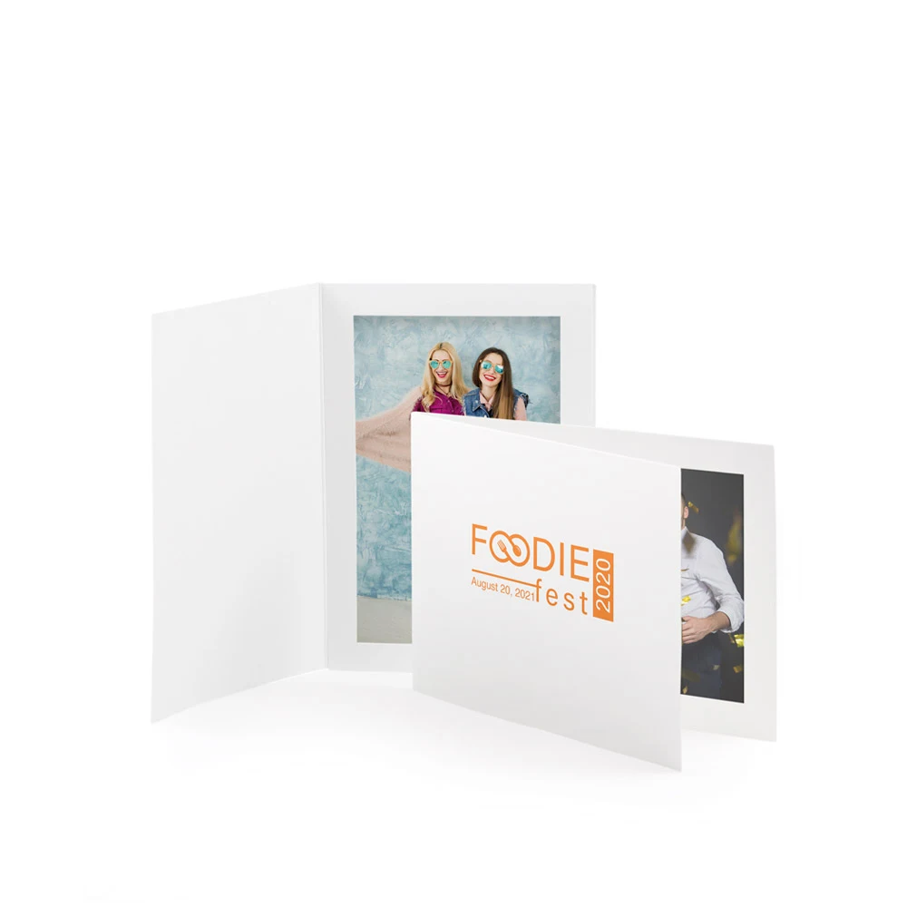 White Photo Folders – Ink Print 4x6 1