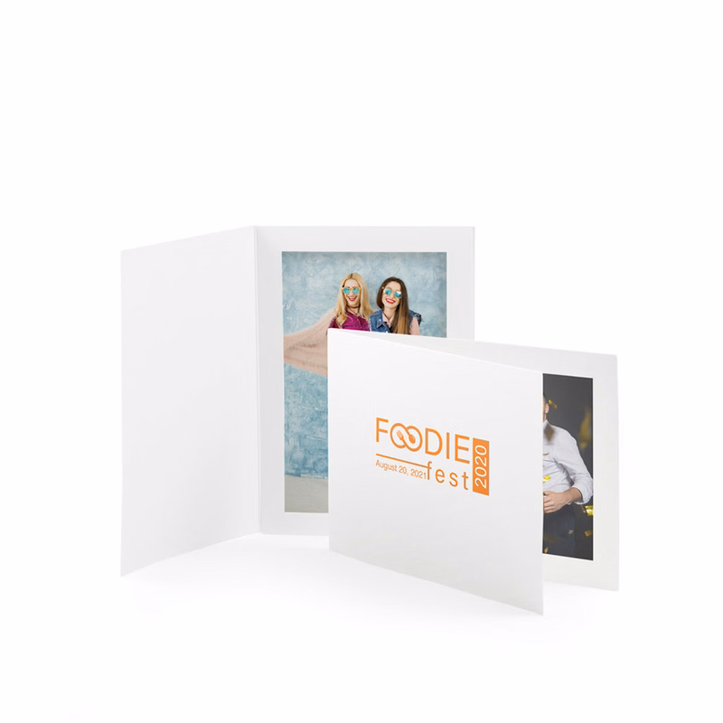 White Photo Folders – Ink Print 4x6