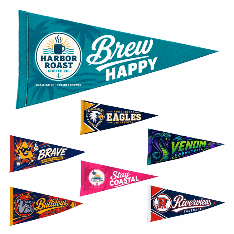 Ojai Full Color Felt Pennant