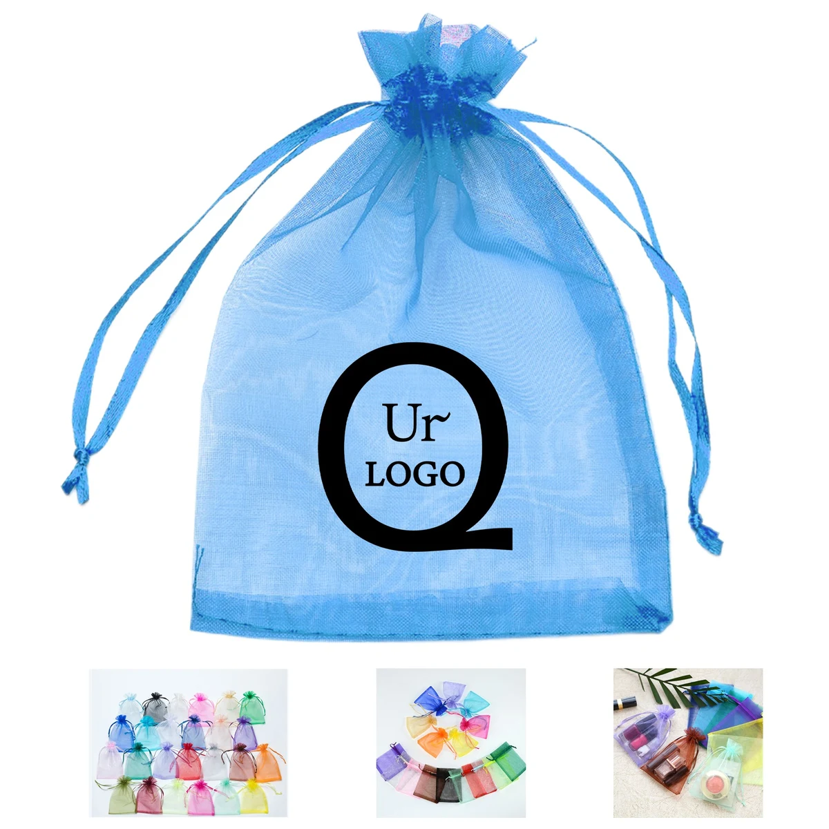 2.75 X 3.54 Inch Organza Candy Drawstring Bag 1