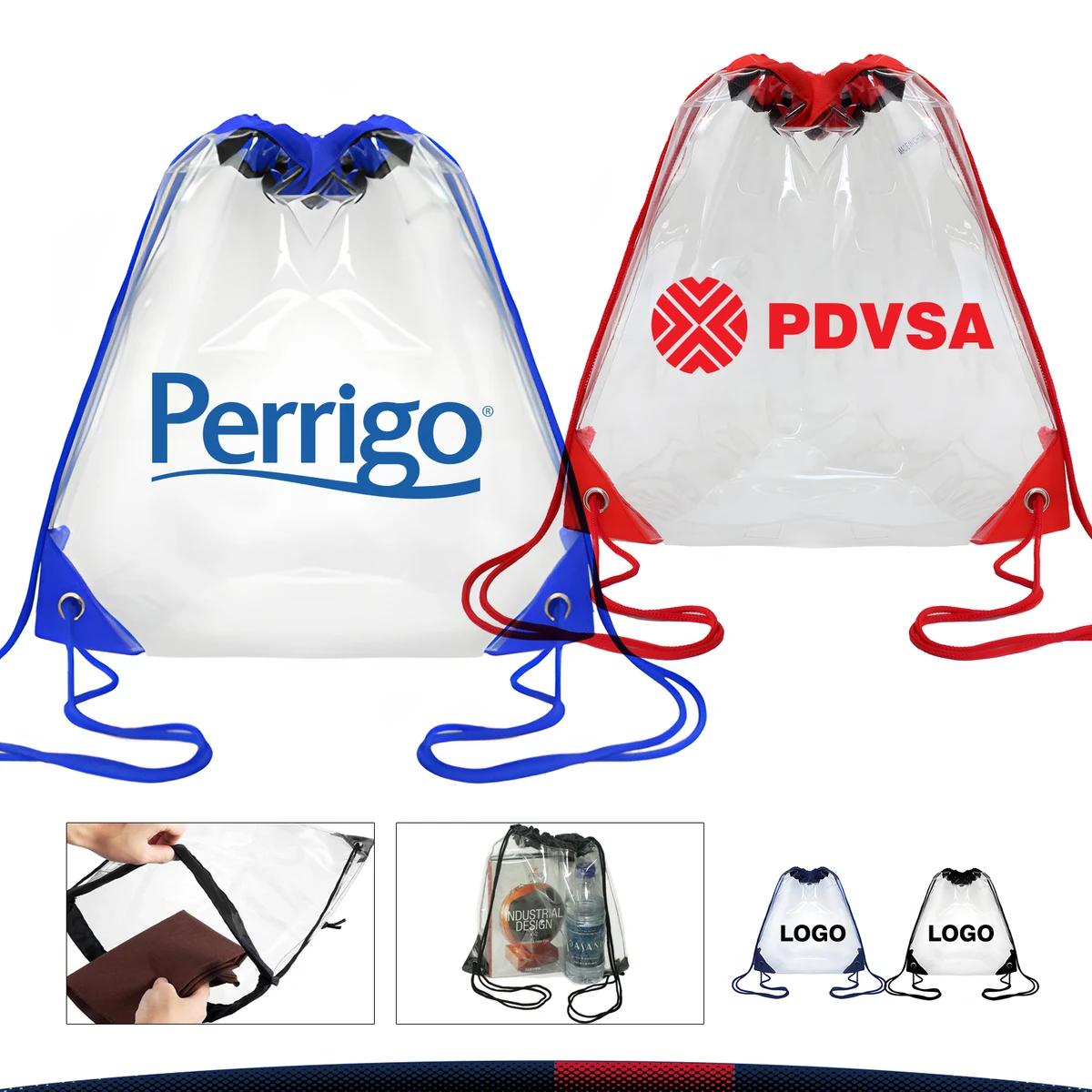 Quisr Clear Drawstring Backpack 1