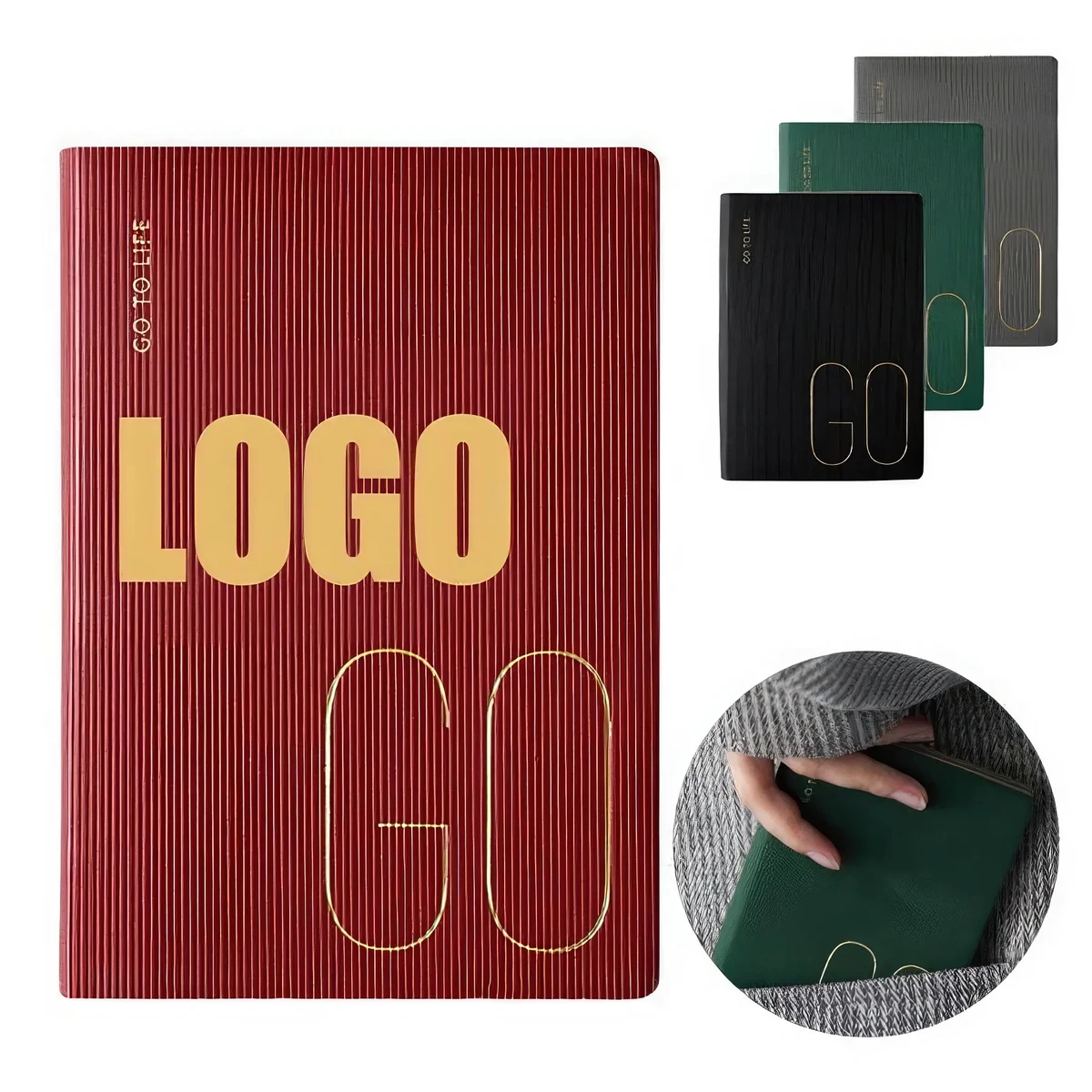 PU Leather A7 Business Travel Journal Pocket Notebook 1