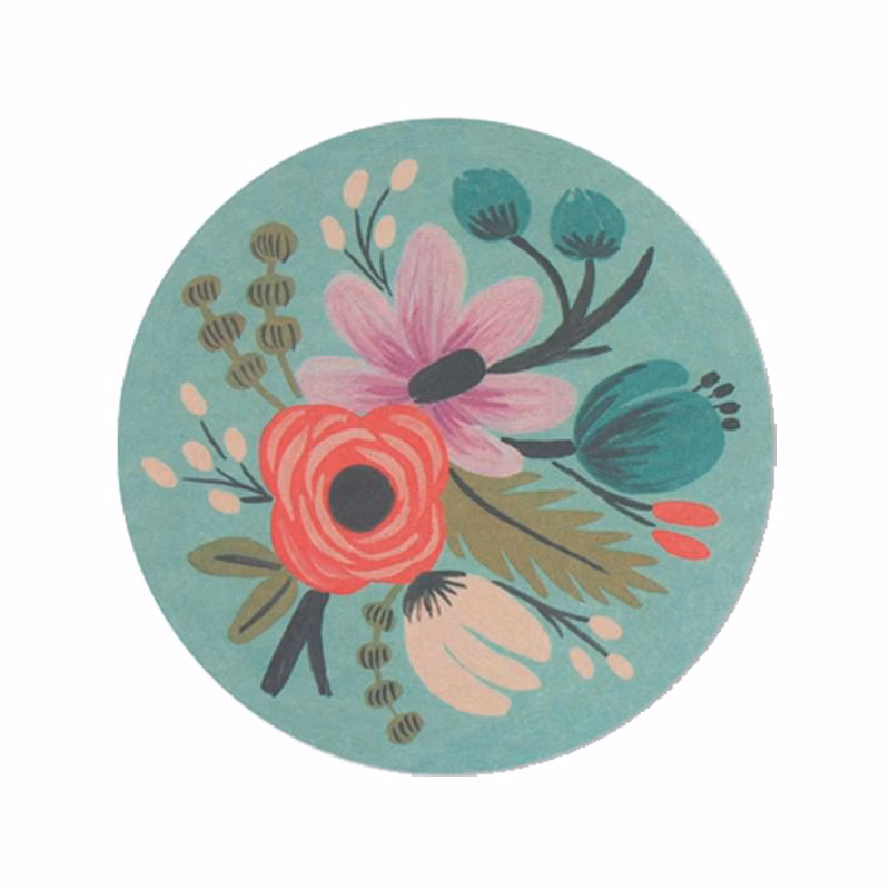 4" Round Full Color 80 pt Pulp Board Coaster