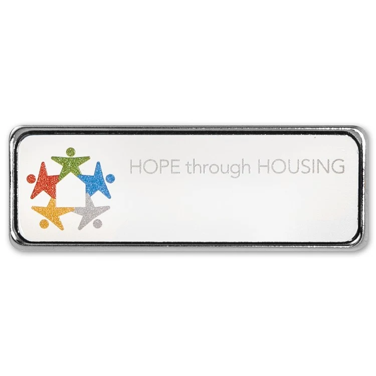 Metal Framed Badge (1"X3") (UV Inkjet) 1
