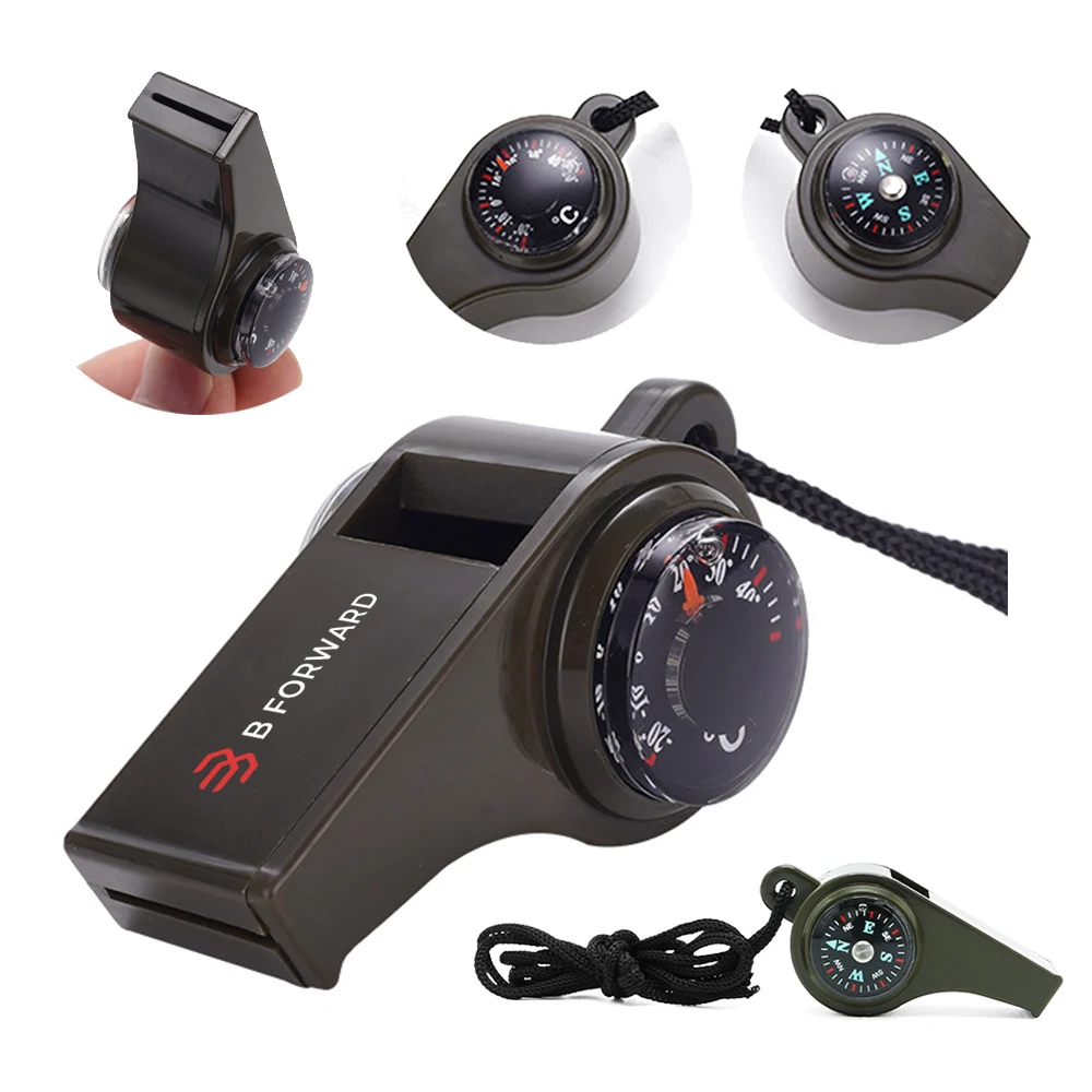 Three-In-One Outdoor Multi-Function Survival Whistle 1