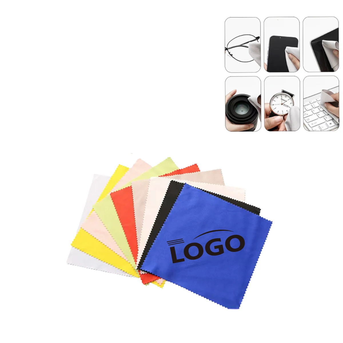 Soft Screen & Eyeglass Cleaning Cloths MOQ50 1