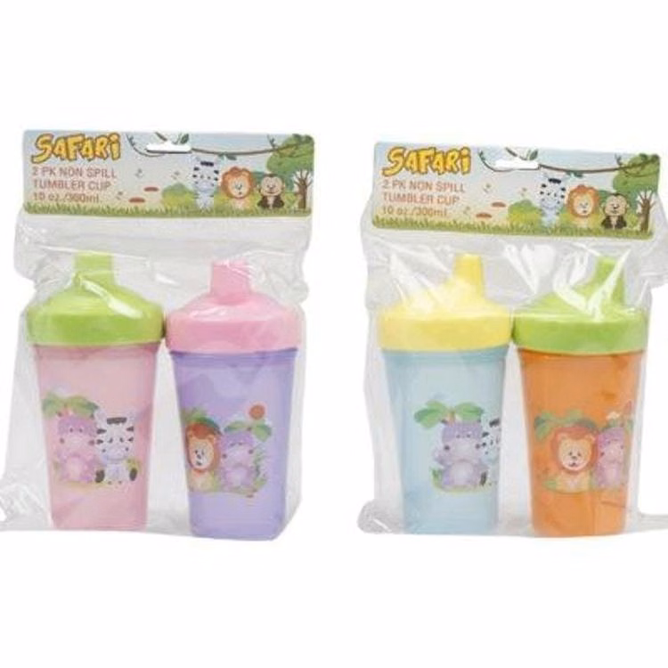 Tumbler Baby Cups - Assorted Colors 2 Pack Non-Spill