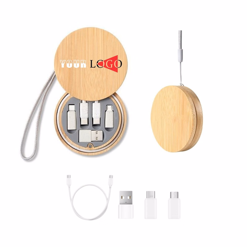 Bamboo Multi USB Charging Adapter Cable Kit