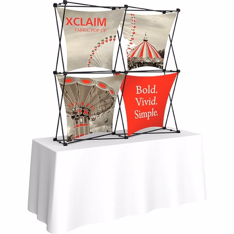 Xclaim 5ft Tabletop Fabric Popup Display Kit 04