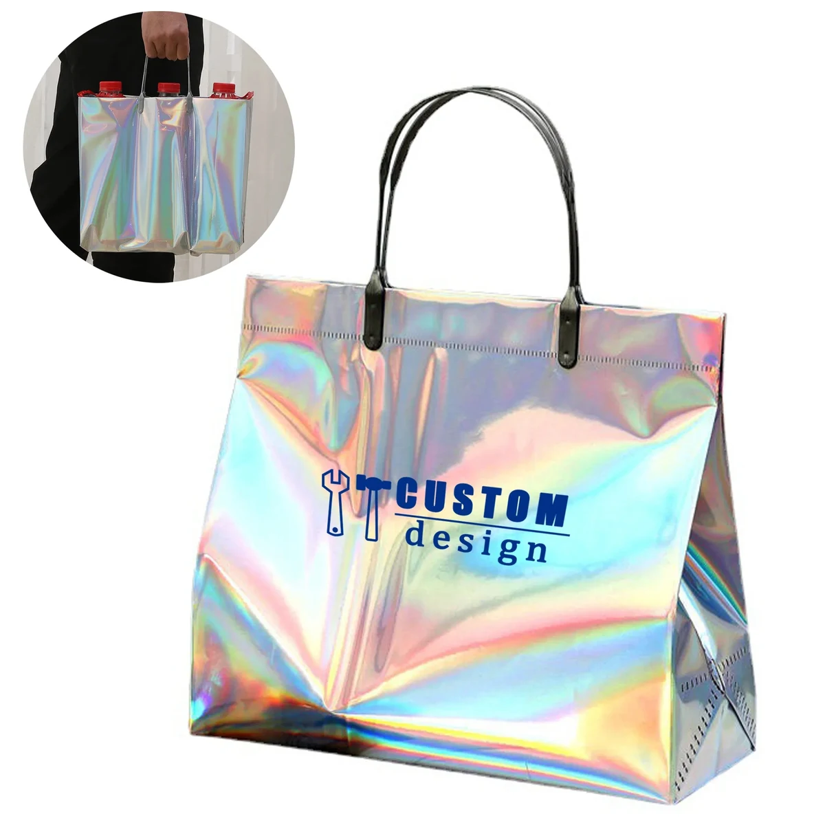 PVC Holographic Laser Tote Bag 1
