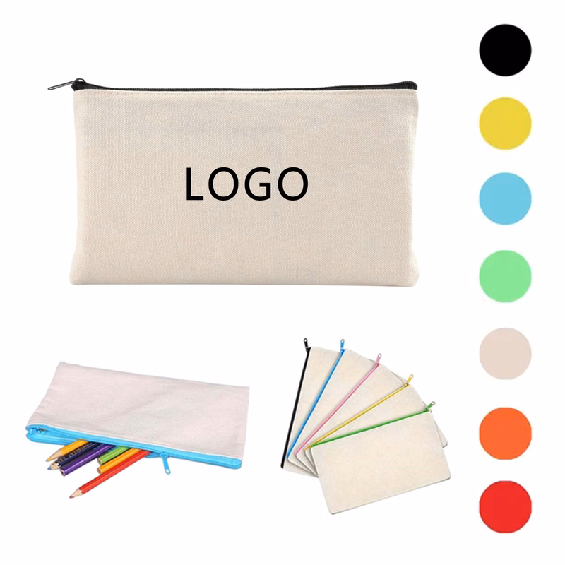 Blank Canvas Pencil Case Zipper Pouch