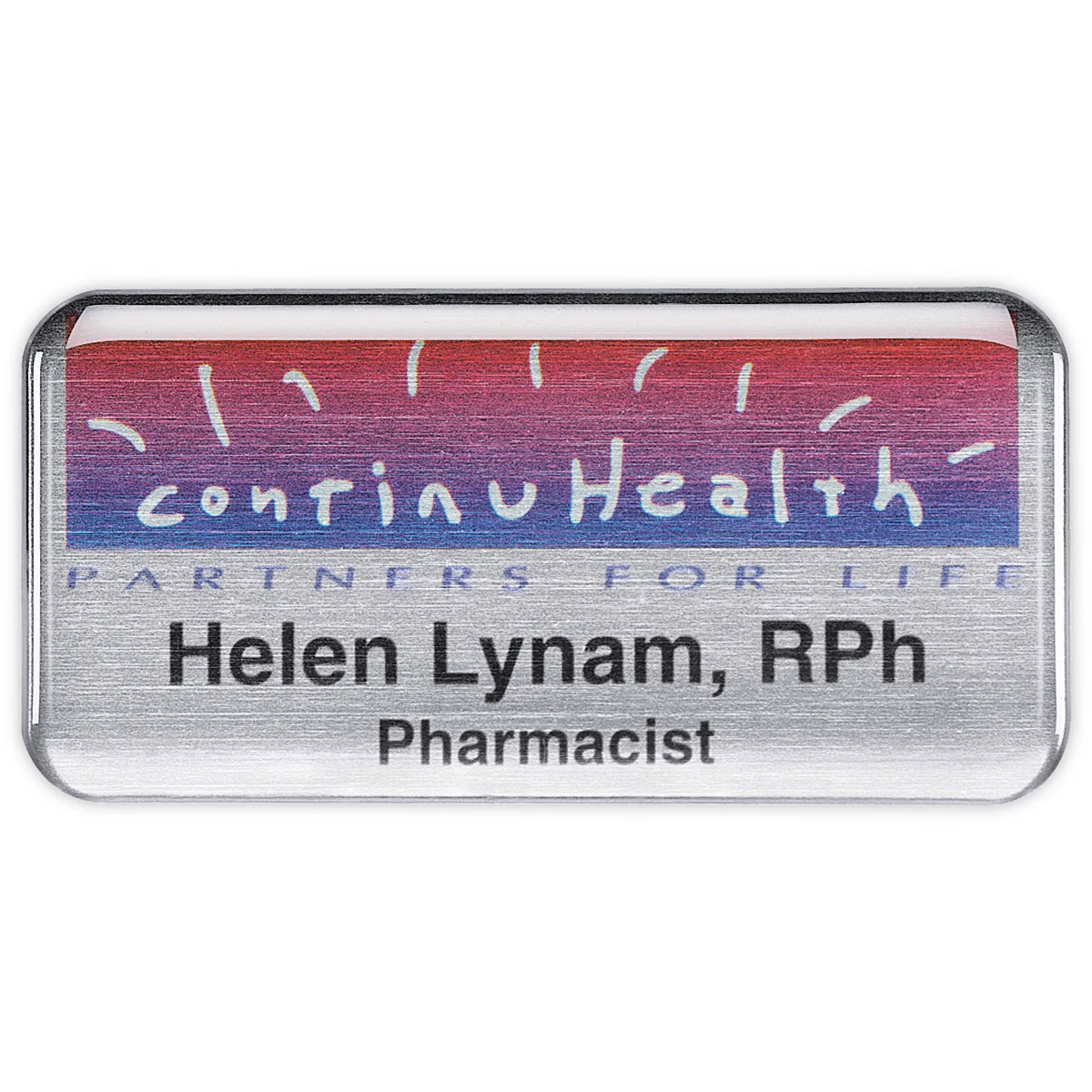 Savannah Metal Name Badge (Standard Size 1-1/2" x 3") 1