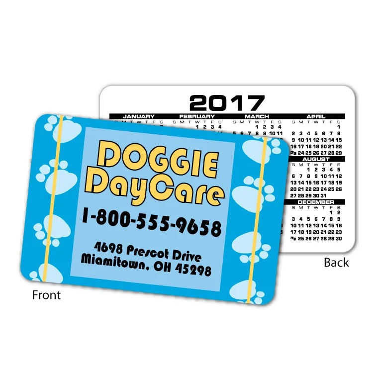 Pocket Calendar Card (Spot Color) 1
