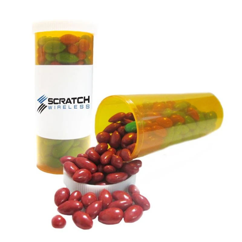 Small Promo Pill Bottles-Chocolate Sunflower Seeds 1
