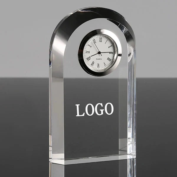 Crystal Desk Clock For Souvenir Gift 1