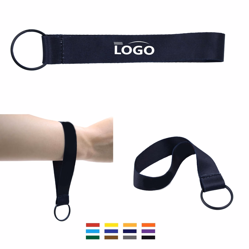 Full Color Short Wristlet Keychain Lanyards