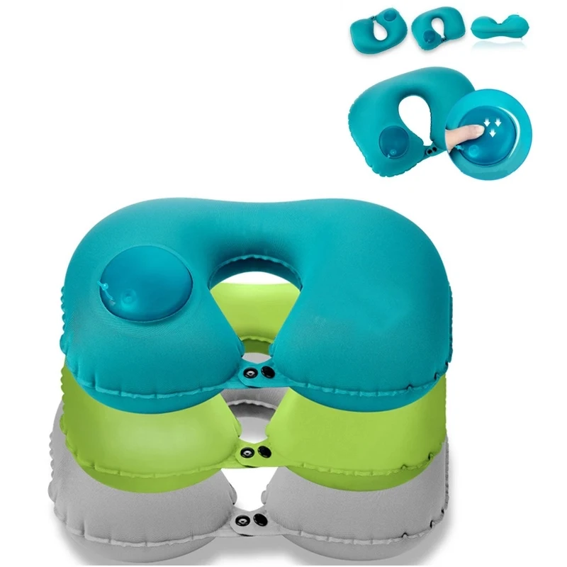 Automatic Air Inflatable Travel Neck Pillow 1
