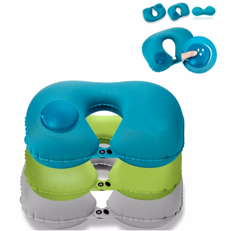 Automatic Air Inflatable Travel Neck Pillow