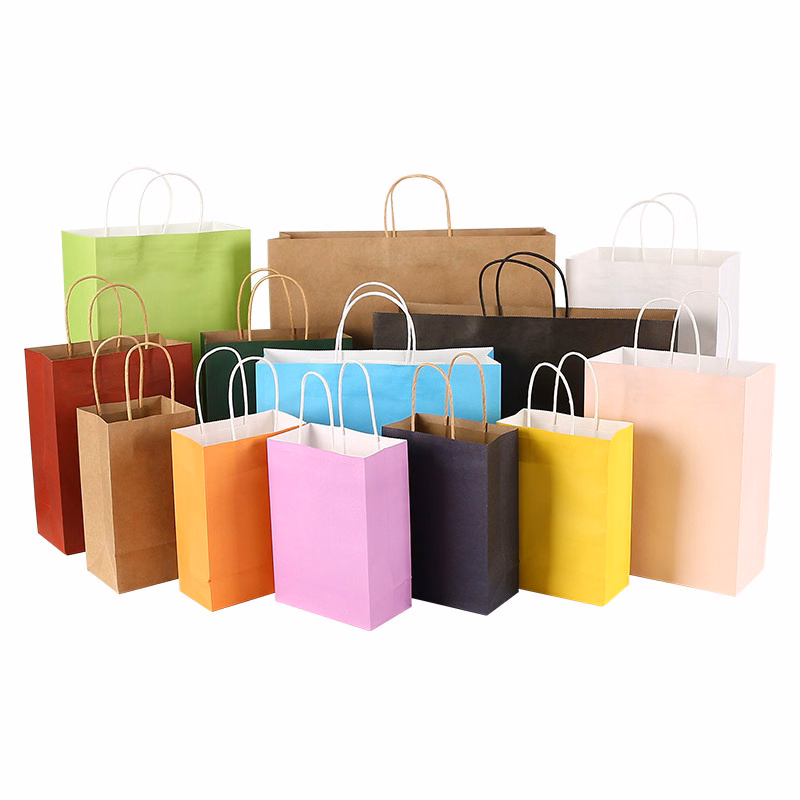 Multifunctional Kraft Eco Friendly Gift Paper Bags With Hand