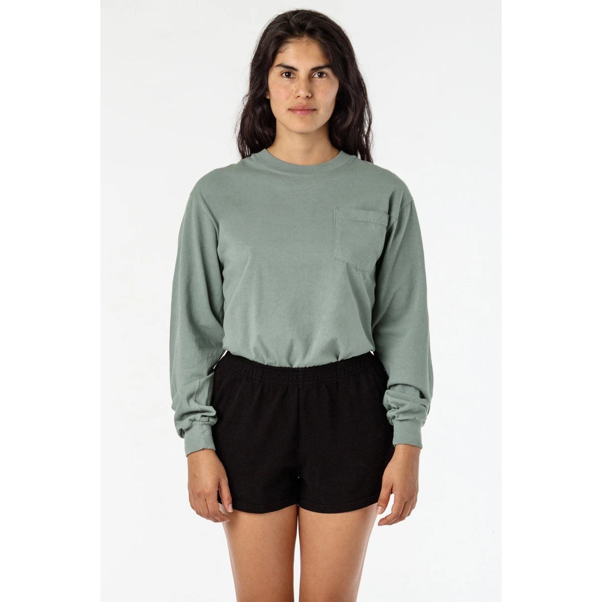 6.5 OZ L/S GARMENT DYE POCKET T-SHIRT 1