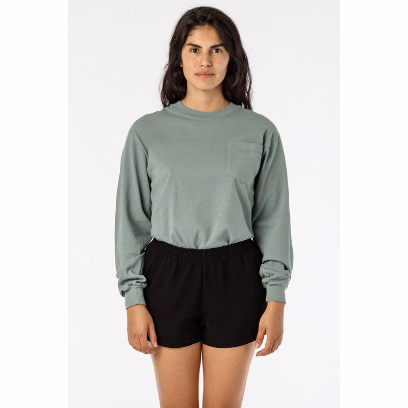 6.5 OZ L/S GARMENT DYE POCKET T-SHIRT