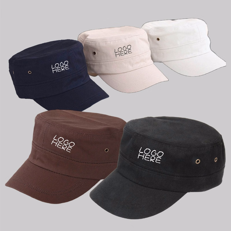 Washed Cotton Hat Distressed Cadet Cap