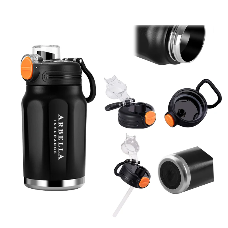 19oz Stainless Steel Fitness Water Bottle, custom water bottle with logo imprint 1