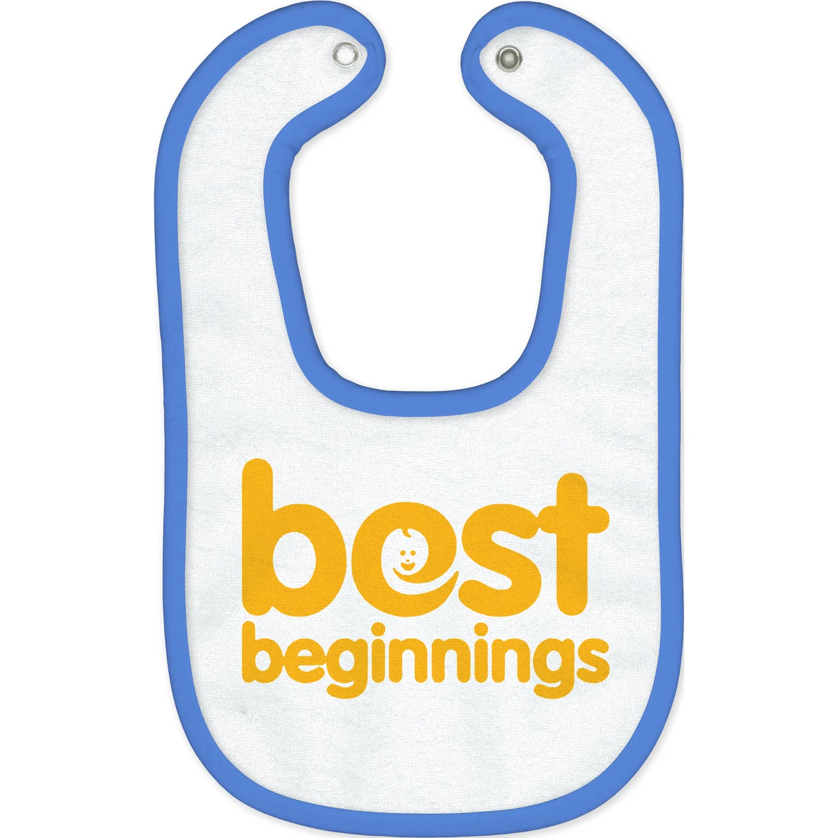 Small Baby Bib with Snaps 1