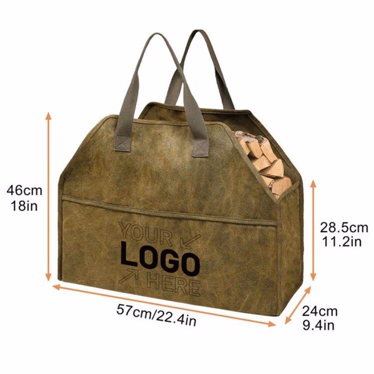 Canvas Firewood Bag