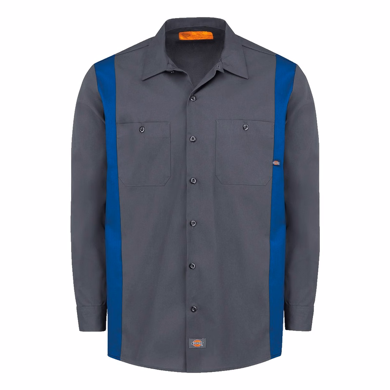 Men's Industrial Colorblocked Long Sleeve Shirt - 5524
