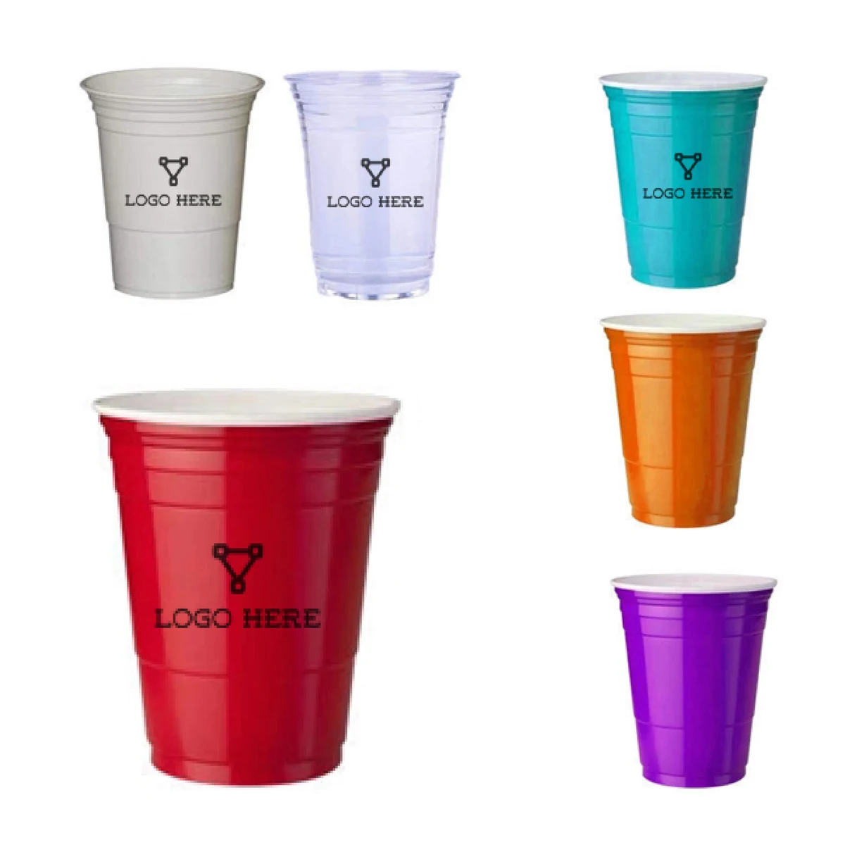 MOQ 100 16 OZ Durable Plastic Cups for Events 1