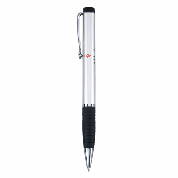 New Coburg Satin Chrome Metal Pen, Ballpoint pen