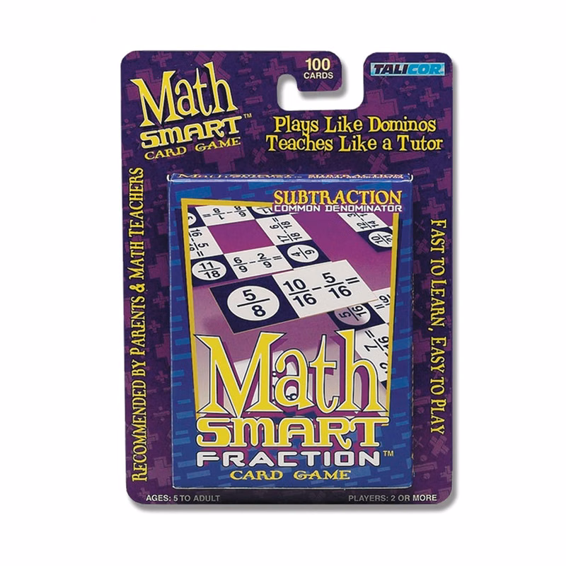 Math Smart Fraction Subtraction Common Denominator - Ages 5+