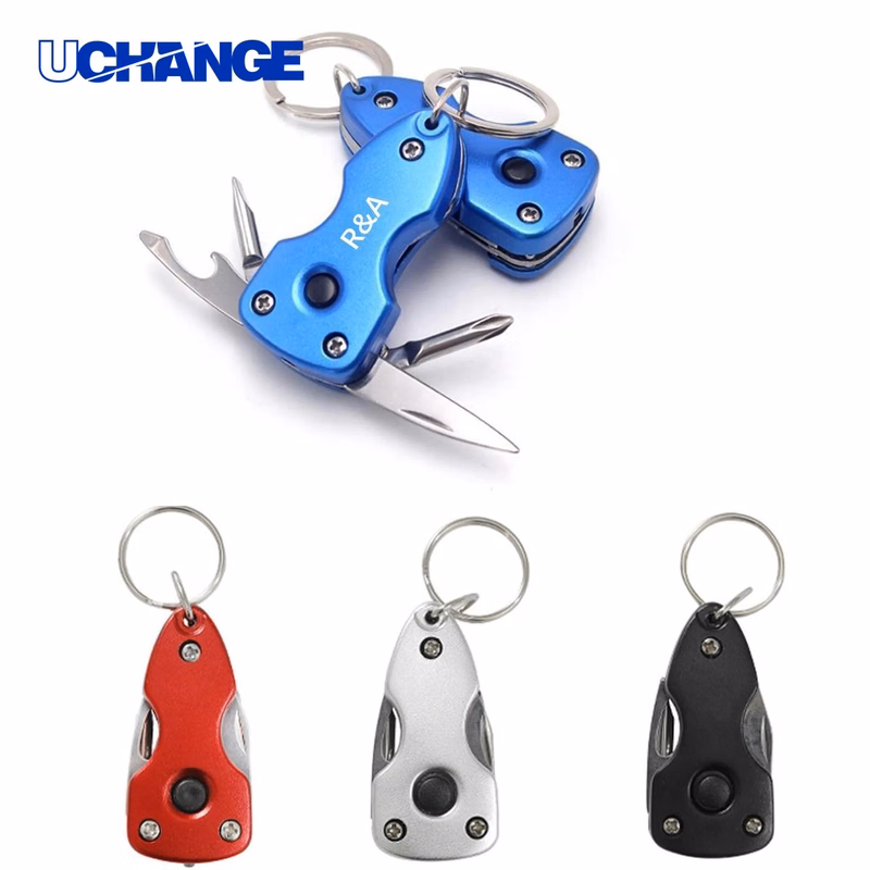 6-in-1 Multi-Tool Keychain with LED Light