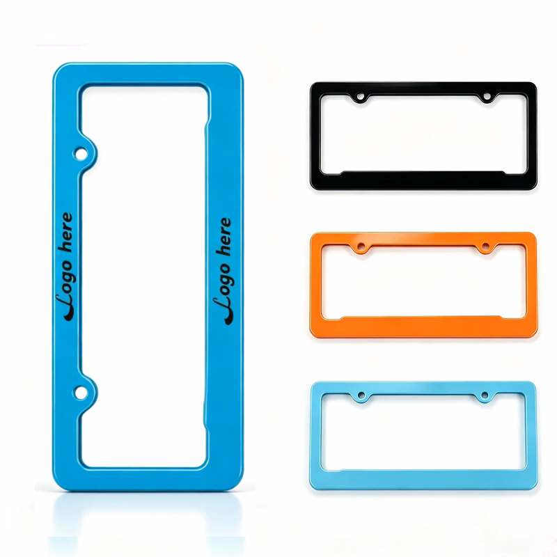 Premium Durable Plastic License Plate Frames with Color Opti