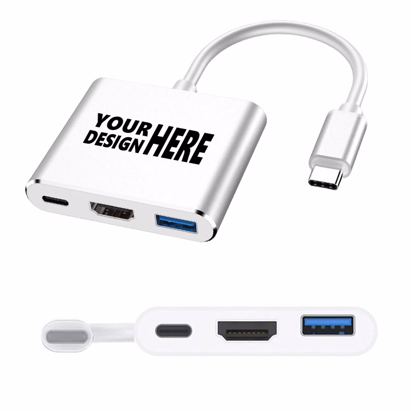 3 In 1 Type-C To HDMI Adapter