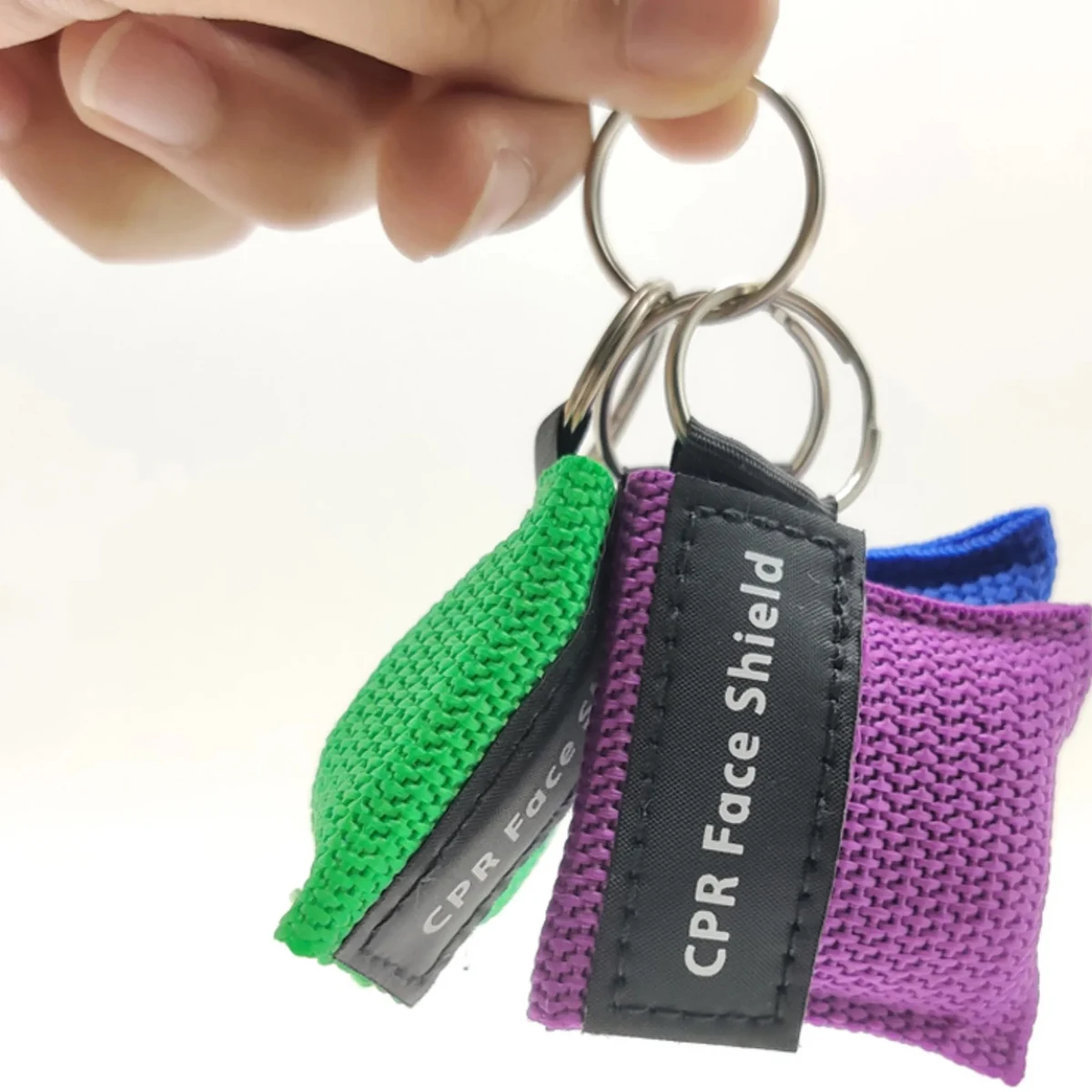 MOQ 20 PCS CPR Face Shield Mask Keychain Emergency Pocket 1