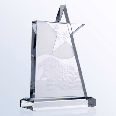 Optical Crystal Waving Star Award