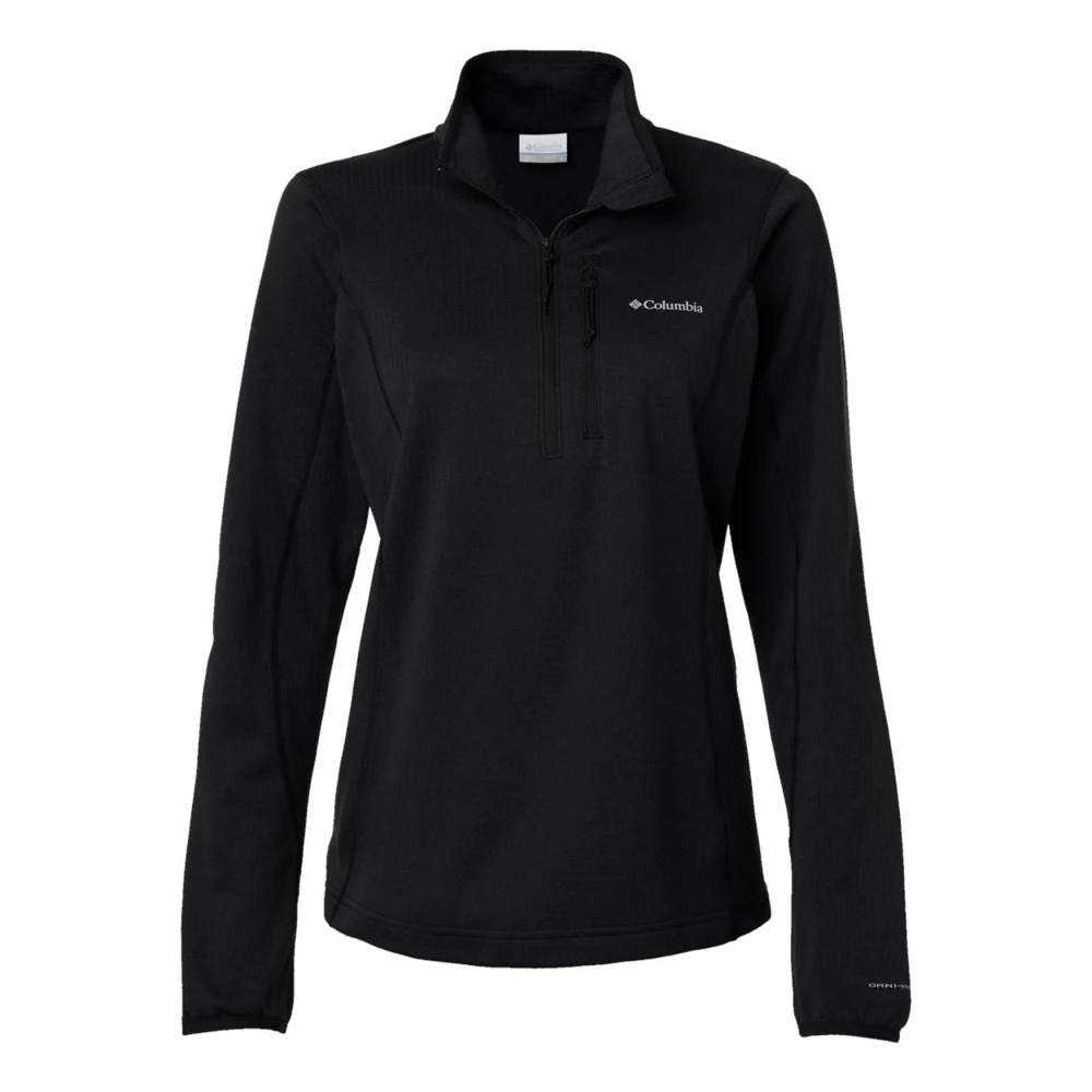 Women's Essential Hike Grid Fleece Half‑Zip Pullover, custom hoodie or sweatshirt with logo imprint 1