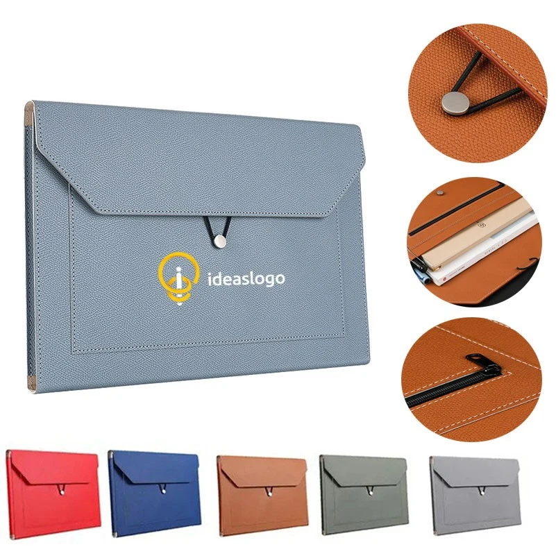 A4 PU Leather Expandable Document Holder 1