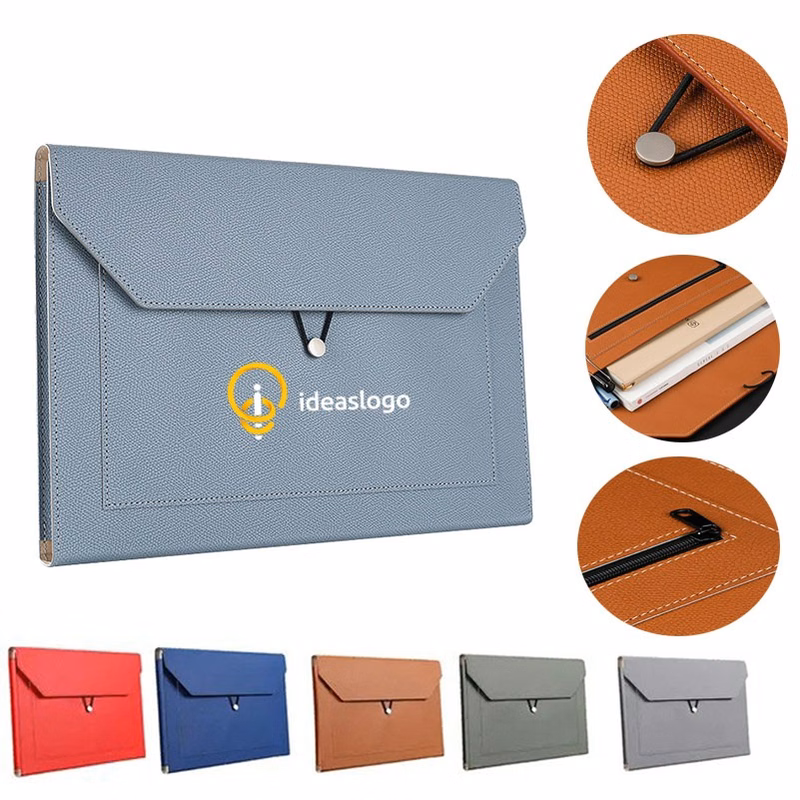 A4 PU Leather Expandable Document Holder