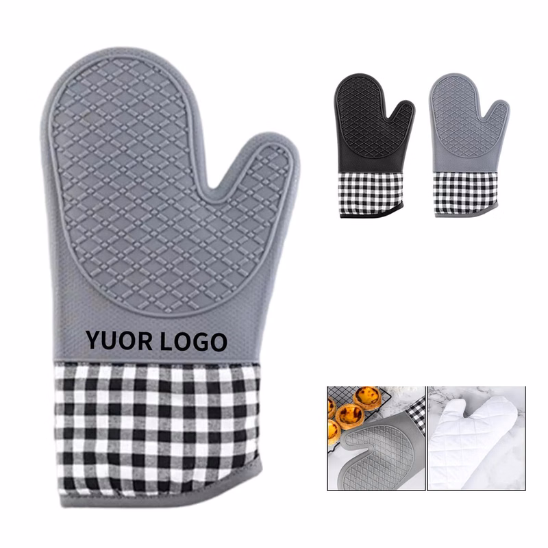 Heat Resistant Silicone Mitts for Cooking