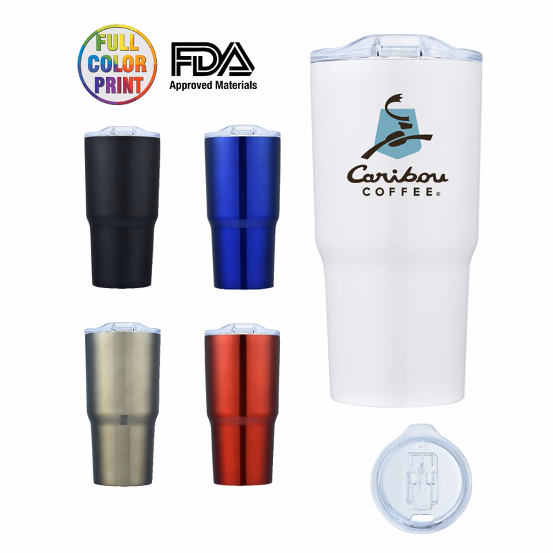 20 Oz. Double Wall Stainless Steel Tumbler Vacuum Insulated - Full Color