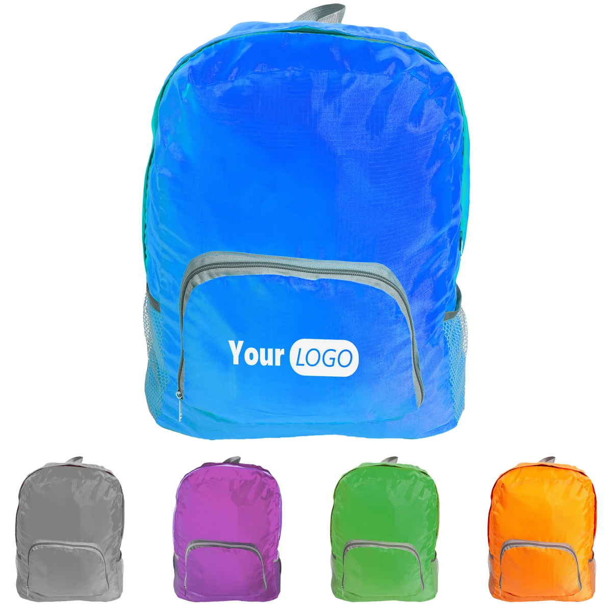 Polyester Customizable Lightweight Foldable Backpack 1